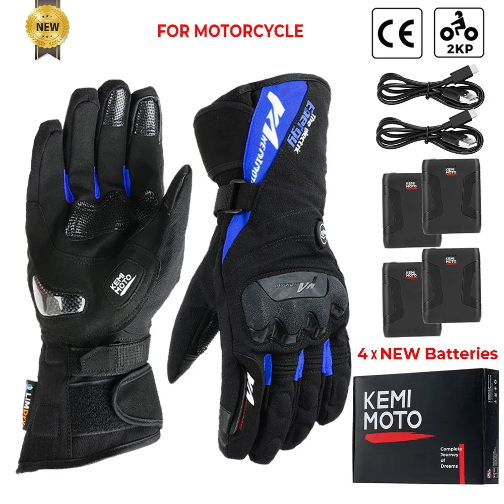 Gants Chauffants Moto - Hiver Chaud et Confortable