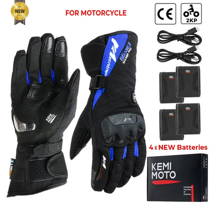 Gants Chauffants Moto Pro plus- Hiver Chaud et Confortable