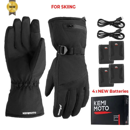 Gants Chauffants Moto Pro - Hiver Chaud et Confortable