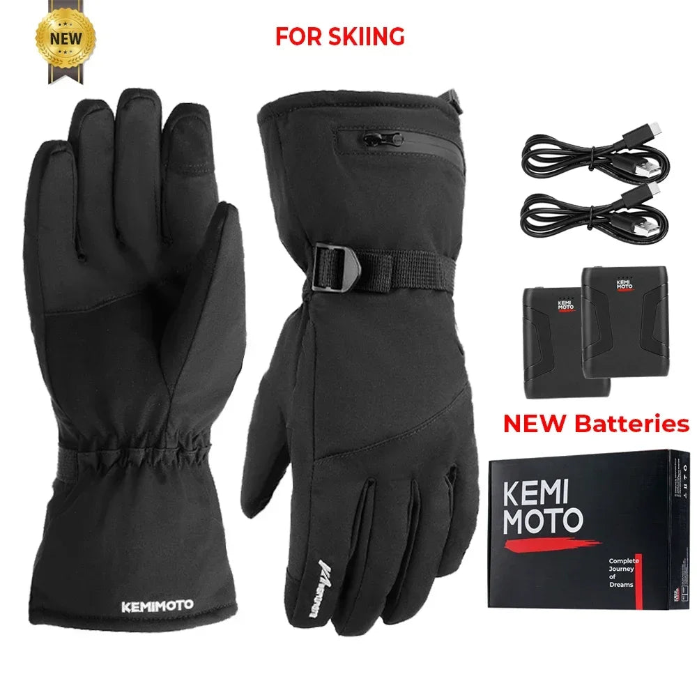 Gants Chauffants Moto - Hiver Chaud et Confortable