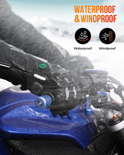 Gants Chauffants Moto Pro - Hiver Chaud et Confortable