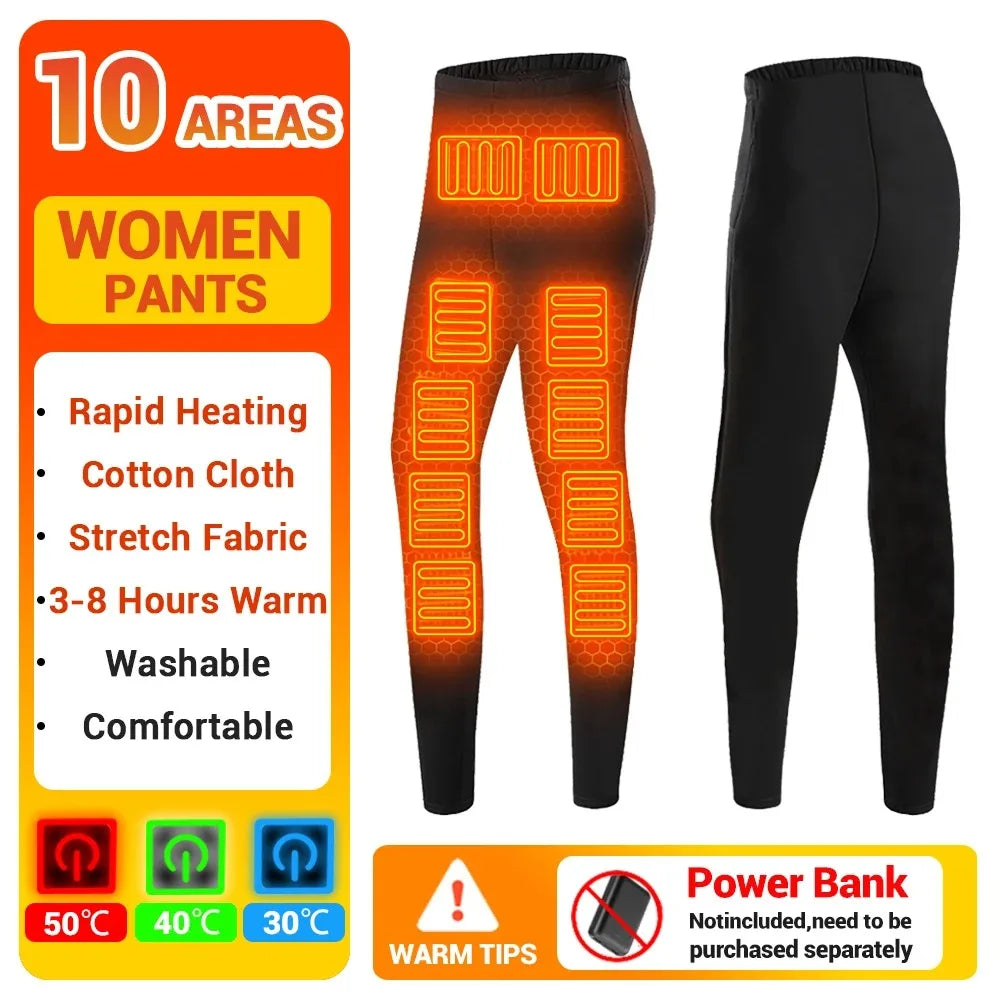 Ensemble Leggings et t-shirt chauffants USB pour Hiver