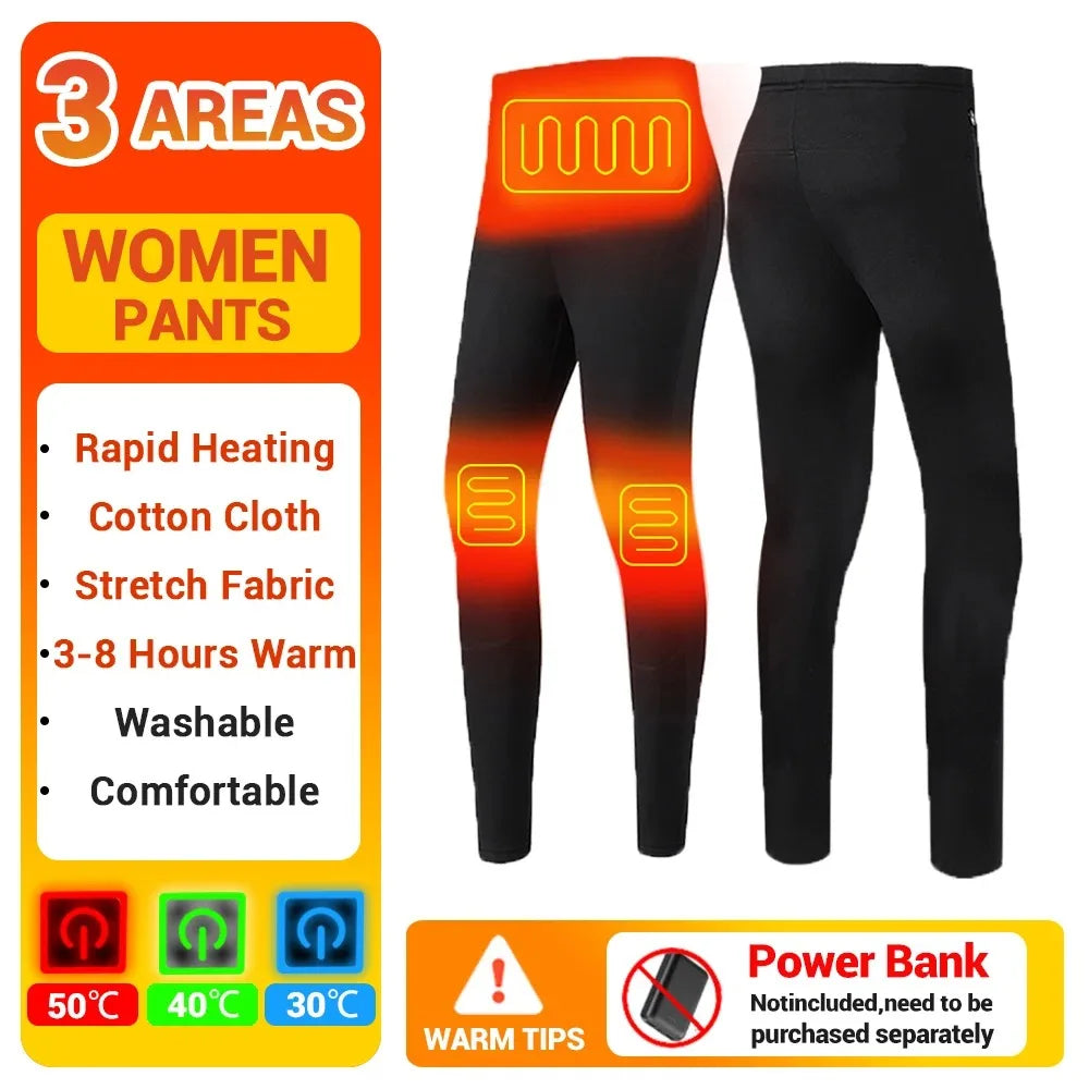 Ensemble Leggings et t-shirt chauffants USB pour Hiver