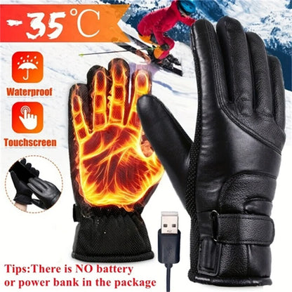 Gants Chauffants USB Hiver - Gants Thermiques Étanches