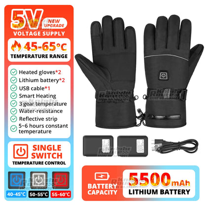 Gants Chauffants USB Rechargeables - Chaleur et Performance en Hiver